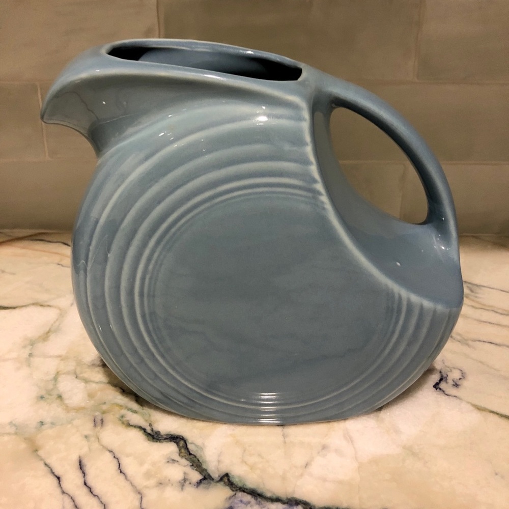 1990s Fiestaware Periwinkle Large Disc Pitcher